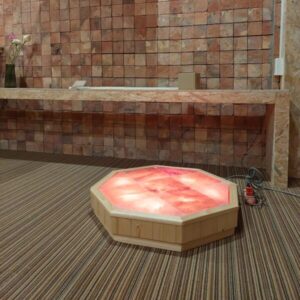 Bàn Thiền Đá Muối Himalaya Nguyễn Hà 9 viên cao cấp hình bát giác