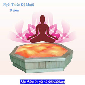 Bàn Thiền Đá Muối Himalaya Nguyễn Hà 9 viên cao cấp hình bát giác 3 Ban Thien Da Muoi himalaya 09 Vien cao cap Nguyen Ha