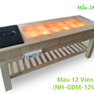 GIƯỜNG ĐÁ MUỐI HIMALAYA 12 VIÊN CAO CẤP CHUẨN SPA GIÁ TẠI XƯỞNG