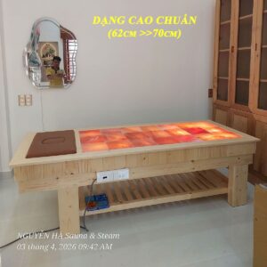 Giường Đá Muối Himalaya 21 viên Nguyễn Hà chuẩn spa và gia đình 12 NH GDM 21V Giuong da muoi himalaya 21 vien Nguyen Ha mau chan cao chuan