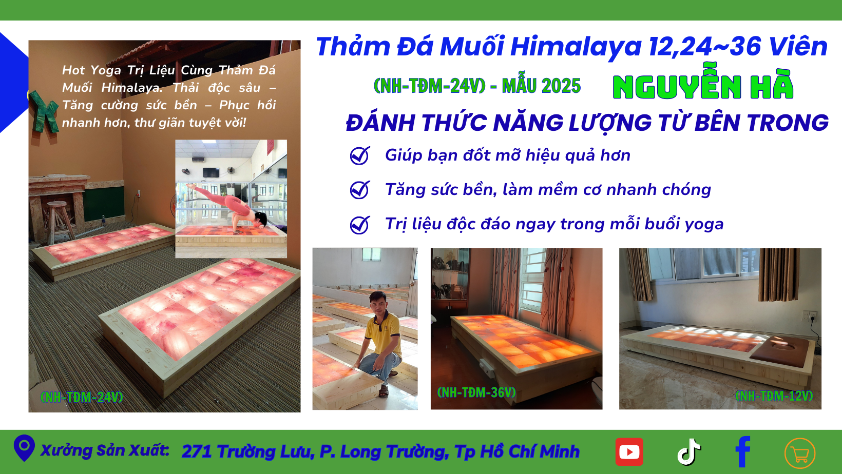 Thảm Đá Muối Himalaya 24 viên Nguyễn Hà cao cấp thư giãn tuyệt vời 2 6 Banner04 Tham da muoi cao cap nguyen ha